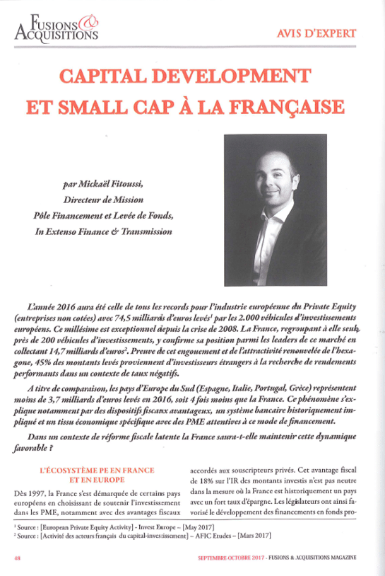 Capital Development et Small Cap à la française